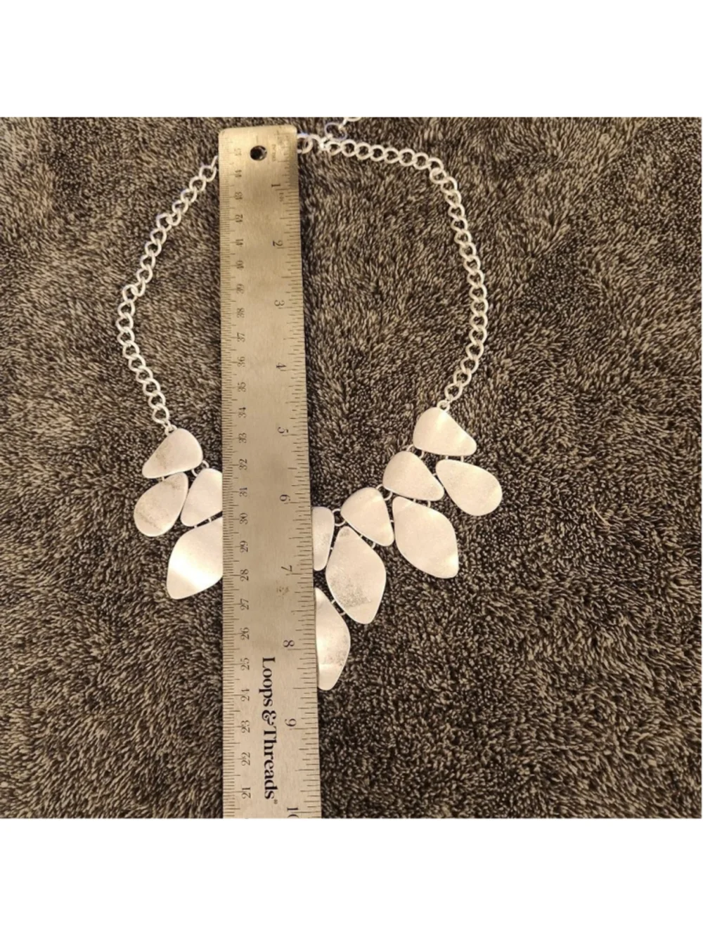 INC International Concepts Hammered Bib Statement Necklace